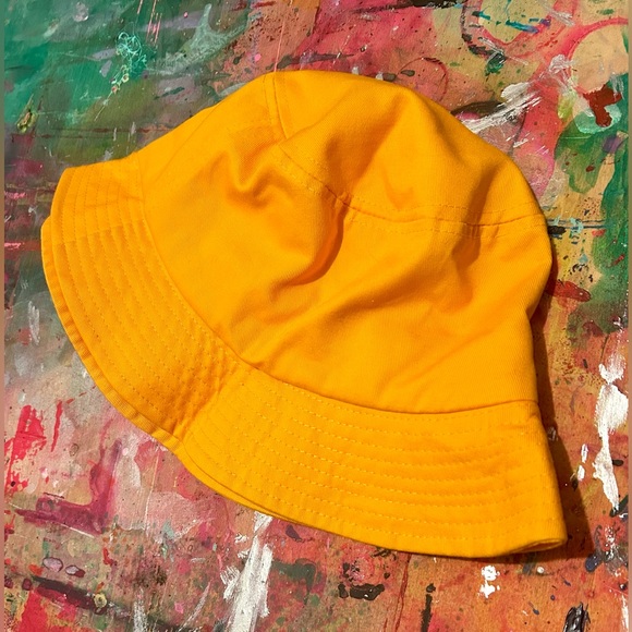 White Owl - Canvas Bucket Hat - Yellow/Orange - Exclusive Bird Bucks Item! - Picture 2 of 6